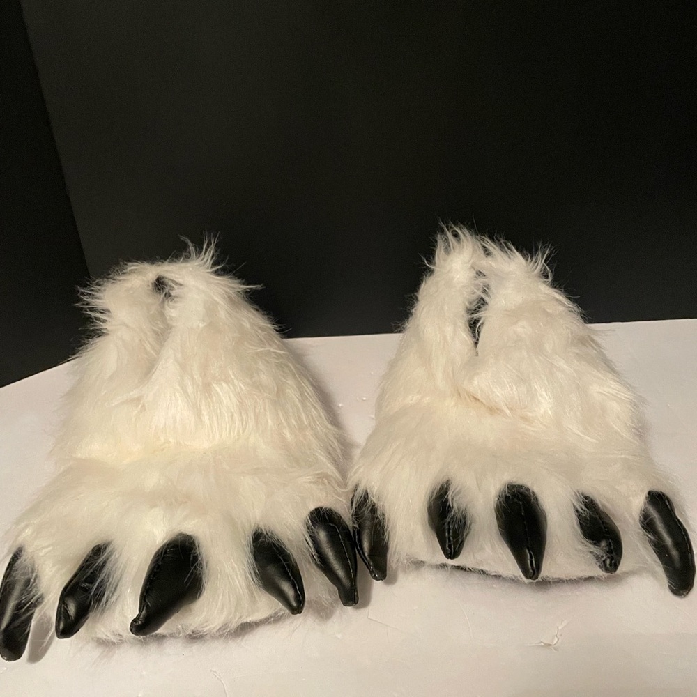 Giant Panda Head, Slipper Claw Feet And Paw Mittens Costume Cosplay Halloween - Picture 4 of 14